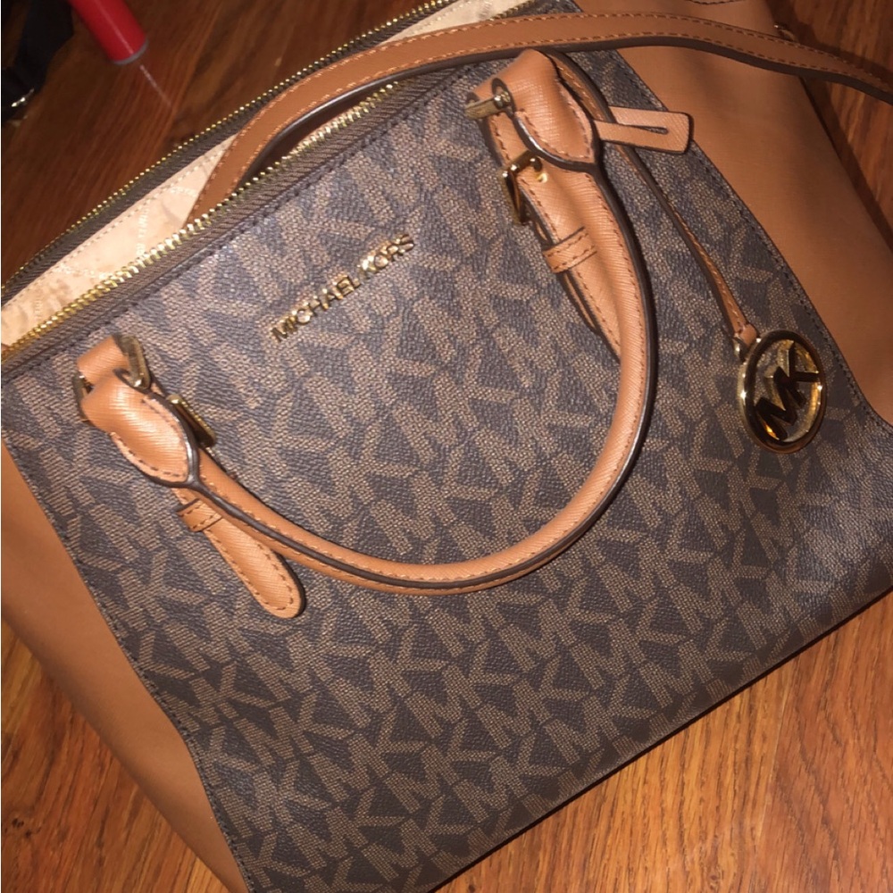 Michael Kors Brown and Tan Tote